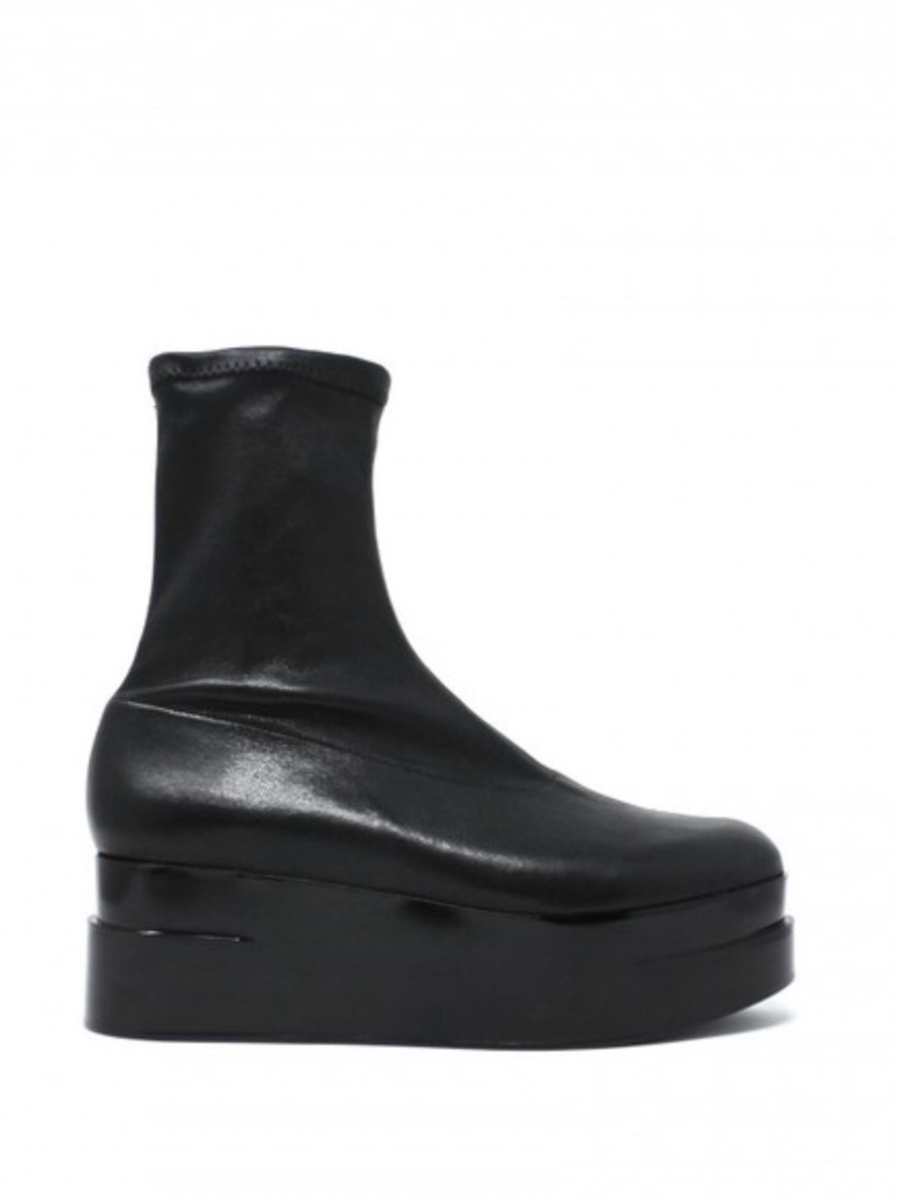 Women's Clergerie Black Platform Ankle Sock Boot size 7.5